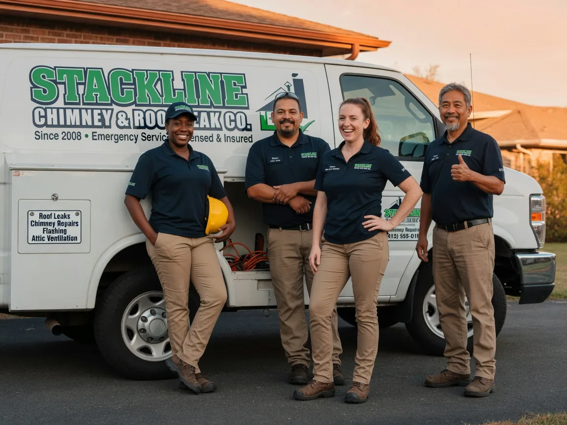 Chimney flashing repair company in Boley, OK